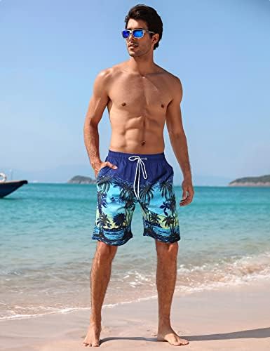 אפטרו גברים של בגד ים 9 ' מהיר יבש למתוח בגד ים חוף לשחות לוח מכנסיים קצרים בגדי ים