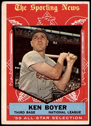 1959 Topps 557 All-Star Ken Boyer St. Louis Cardinals VG Cardinals