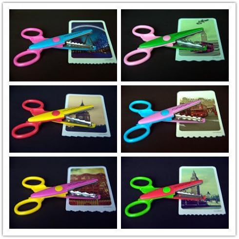 חבילת Honbay של 6 צבעים שונים לילדים מספריים של סדר נייר חכם למורים, תלמידים, מלאכה, סקריפינג, תמונות