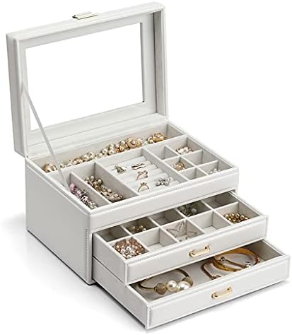 JYDQM תכשיטים עגיל קופסא אחסון שפתון עגיל עגילים תכשיטים רב שכבתיים קופסת אחסון תכשיטים קטנים