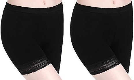 תחרה תחרה חצאיות קצרות מכנסי בטיחות חותלות - חותלות אתלטיות דקיקות אולטרה נמתחות לנשים