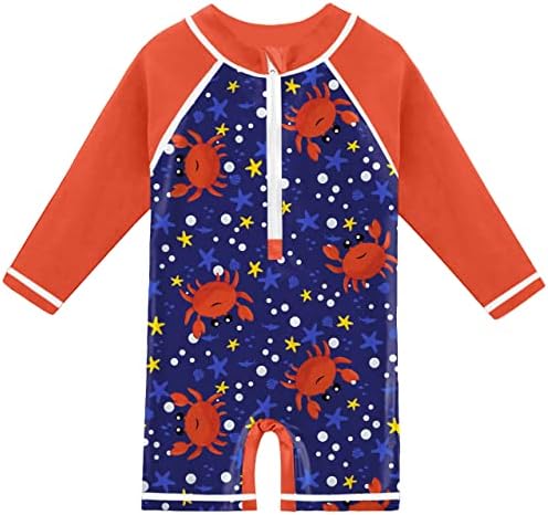 Besserbay Baby upf 50+ חתיכה אחת בגד ים שמש מגן על בגדי ים שרוול ארוך 0-36 חודשים