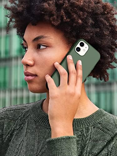 Mundulea תואם ל- iPhone 11 Case Green Slim Surface Layer Sleep Matte Matte vete גמיש כיסוי תואם ל- iPhone