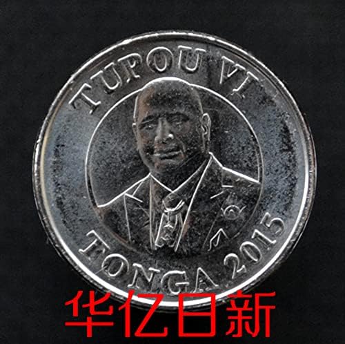 מטבעות טונגה 5 נקודות 2015 צמח אוקיינוס ​​מטבעות זרים 17 ממ
