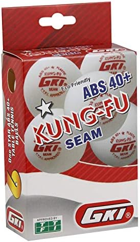 GKI Kung-Fu ABS פלסטיק 40+ כדור טניס שולחן, חבילה של 12