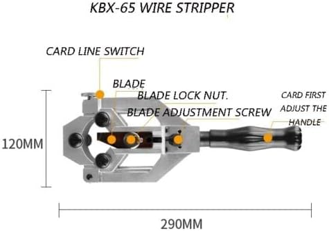 בידוד מוליכים למחצה ידני KBX-65 חיתוך חיתוך רוטרי חשפנית כבלים