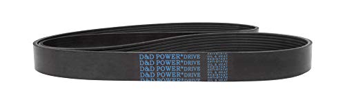 D&D PowerDrive 4PJ1143 חגורת החלפה סטנדרטית מטרית, אורך 45 , רוחב 0.37