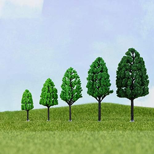 קיסאנג ' ל צעצוע רכבת סטי 10 יחידות נוף עצי דגם מיניאטורי פלסטיק עצי קישוט עץ דגם עשה זאת בעצמך מלאכות