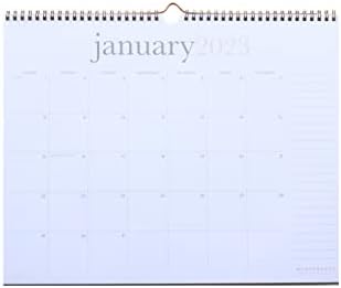 2023 לוח השנה הקיר 12 x 15 - Mushybooks - ינואר עד דצמבר - חודשי - Wirebound