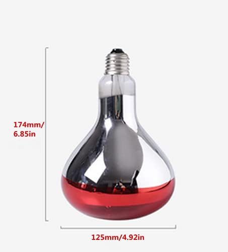 Qixivcom 2 חבילה 275W נורת מנורת חום נורות חימום אינפרא אדום נורות מזו