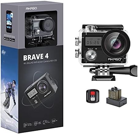 Akaso Brave 4 מצלמת אקשן ומצלמת ערכת סקייטבורד