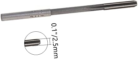 Bettomshin 3 ממ צונח reamer h8 HSS Lathe Machine Reamer 6 חלילים ישרים, כלי חיתוך טחון עגול, למתכת לא