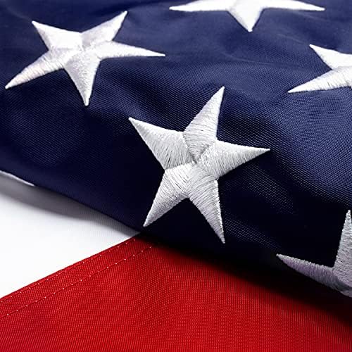 דגל Xifan Premium American 2.5x4 חיצוני, דגל ניילון כבד 210D ניילון ארהב, החזק ביותר לאורך זמן עם כוכבים