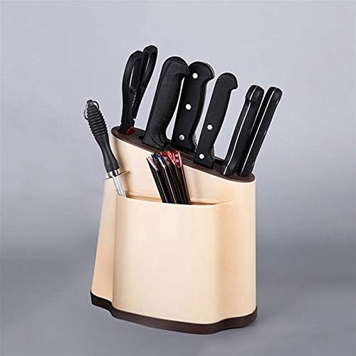 פלסטיק יצירתי רב תכליתי מחזיק סכין מטבח סכין מטבח מזלג מדף אחסון דוכן סכין מוכנס בלוק סכין