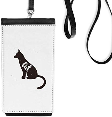 ארנק טלפון של בעלי חיים בשחור לבן ארנק תלייה ניידת כיס שחור