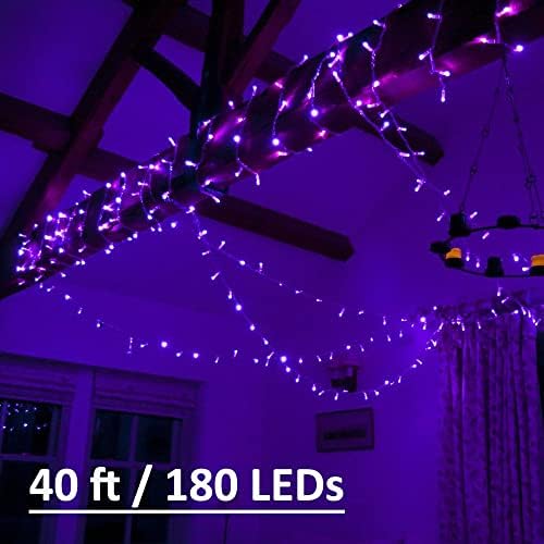 Solhice 40ftlights Blacklights Furning 160 נוריות LED עם מרחוק למסיבת זוהר, אורות שחורים מחברים אורות