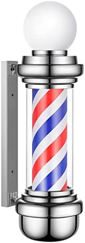 המוט של LED Barber - סימן שיער בסגנון רטרו סגנון קלאסי אור להרים קיר חיצוני אטום מים וחוסך אנרגיה מנורה