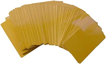 מתכת ישר קצה כרטיס ביקור זהב סובלימציה ריק חום 100 יחידות.