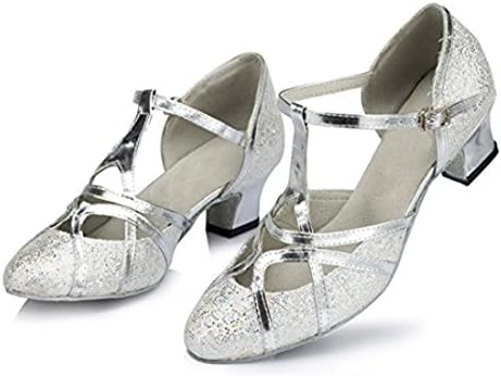TDA TDA's T-Strap Glitter Glitter Salsa Salsa Tango נעלי ריקוד למסיבה לטינית