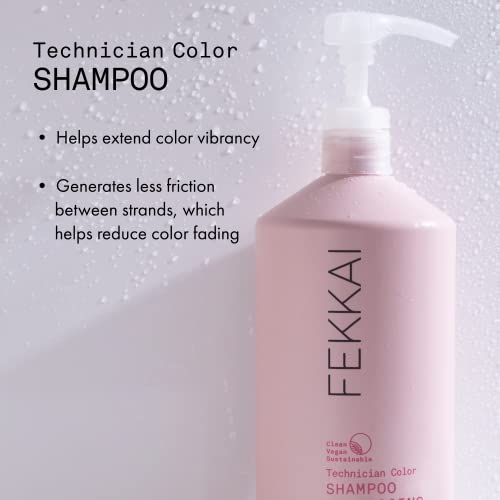 פקאי טכנאי צבע שמפו-1 ליטר-מרחיב חיוניות של צבע טיפול שיער-סלון כיתה, אי. וו. ג תואם, טבעוני & מגבר;