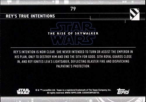 2020 Topps מלחמת הכוכבים עלייתו של Skywalker Series 279 כרטיס המסחר בכוונות האמיתיות של ריי
