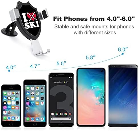 אני אוהב סקי סקי טלפון הרכבה לרכב אוניברסלי מחזיק טלפון סלולרי לוח מחוונים