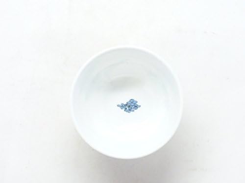 Kutani Hyakkaen Kutani Ware קל משקל חרסינה Meshiwan קערה Chawan Rice Cup Hydrangea Blue Inside in intu