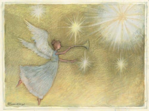 לאנג מלאך הזהב, כרטיסי חג המולד קלאסיים, יצירות אמנות של סוזן ווינגט - 12 קלפים, 13 מעטפות - 4.5 x 6