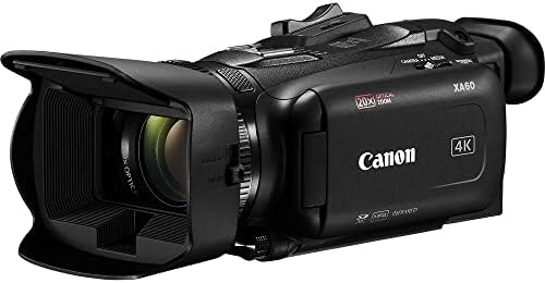 CANON XA60 מקצועי UHD 4K מצלמת וידיאו + כרטיס זיכרון 64GB + סוללה + מטען + ערכת פילטר + תיק + אור LED