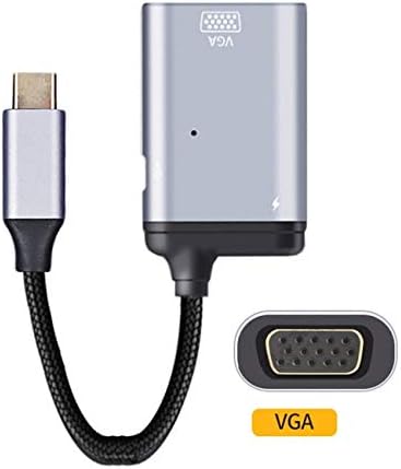 CableCC USB-C סוג C ל- VGA RGB ממיר מתאם HDTV 60Hz 1080p עם יציאת כוח PD נקבה