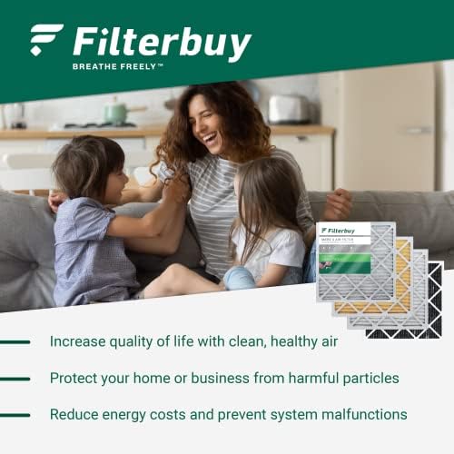 FilterBuy 17.5x23.5x1 מסנן אוויר MERV 8 הגנה על אבק, קפלים HVAC AC תנור אוויר החלפת אוויר