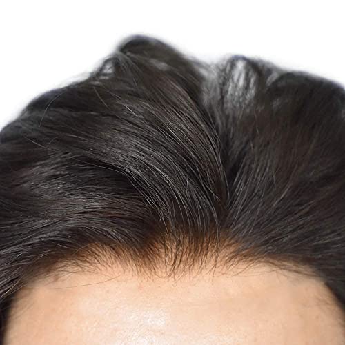 פאה לגברים שקוף צרפתית תחרה גברים פאה נוכריות שיער טבעי החלפת מלא תחרה שיער מערכת יחידה מולבן קשרים