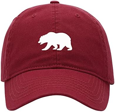 L8502-LXYB כובעי בייסבול לגברים דוב קליפורניה דפסה כובע כותנה כותנה כובע בייסבול