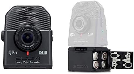 ZOOM Q2N-4K מקליט וידאו שימושי, 4K/30P אולטרה בהגדרה גבוהה וידאו, גודל קומפקטי, מיקרופונים סטריאו, עדשת