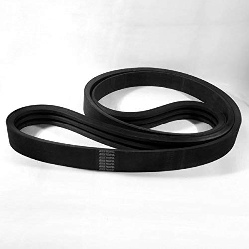 Bestorq 12/3v1250 חגורת V גומי, פס, שחור, 125 אורך x 8.16 רוחב x 0.61 גובה