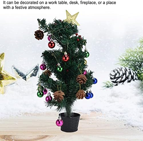 עץ חג המולד של שולחן השולחן, עץ חג המולד מיני, עץ חג המולד קטן סוללה המופעל על מיני חג מולד מלאכותי