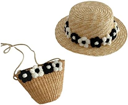 כובעי קש לילדים בנות ילדים כובעי שמש כובעי חוף קיץ כובעי קש ארוגים חליפת כיס חיצוני פעילויות עטיפות