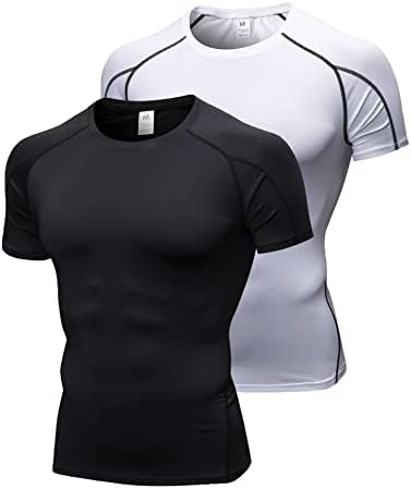 דחיסת חולצות גברים ספורט חולצות גוף ומעצב אימון חולצה כושר מהיר יבש שכבת בסיס שרירים ריצה חולצות