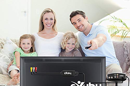 Exuby HDMI ל- RCA כבל - ממירה אות HDMI דיגיטלי ל- RCA/AV אנלוגי - Works W/TV/HDTV/XBOX 360/PC/DVD ועוד