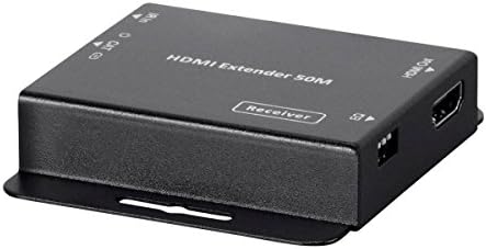 Monoprice 1x4 מפצל מגבר HDMI - מעל CAT6, ערכת פתרונות שלמה, הרחב עד 50 מ '1 HDMI אות ל -4 תצוגות שחורות