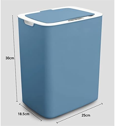 ZYSWP זבל פח עם חיישן מכסה חיישן ללא מגע זבל פח מטבח פח מיחזור ובזבוז למטבח/סלון/משרד-כחול