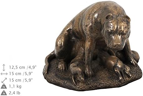 אמריקאי סטאפורדשייר טרייר אמא, כד עבור כלב אפר זיכרון עם פסל, לחיות מחמד של שם וציטוט-ארטדוג אישית