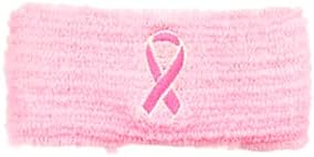 מודעות לסרטן השד סרטים ורוד מזיעה רצועות כף היד, סרט זרוע ספורט וחבילת סרט - לאירועי מודעות לסרטן השד,