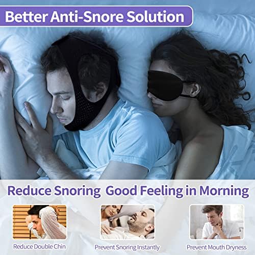 Probtis Anti Snoring Strap Strap עבור משתמשי CPAP, מכשירים יעילים נגד נחר