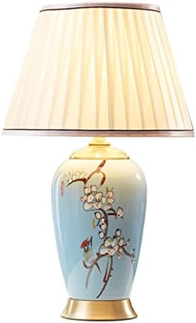 דלואט קרמיקה סינית מנורה סלון סלון חדר שינה מנורת מיטה צד שולחן שולחן קישוט דגם חדר ספר מלונות