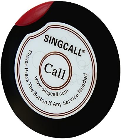 מערכת שיחות אלחוטית Singcall, לסופרמרקט, מוצר חדשני לשירות טוב יותר, חבילה של 20 יח 'של זמזם שירות ומקלט