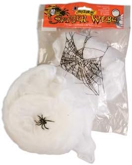 עכביש ליל כל הקדושים לבן עכביש לבן 0.5oz w/עכביש PKG/1