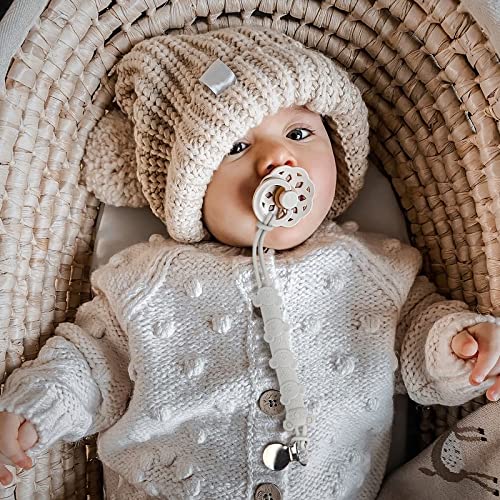מוצץ קליפ תינוק בני בנות פאצי מחזיק צעצועי מרגיע בינקי קליפים חתיכה אחת עיצוב רך גמיש עם מרקם חבילה