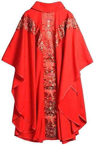 בגדי כנסיית ברכה כומר אנשי דת חלוק הלבשה המוני קתולי, אדום, מידה אחת