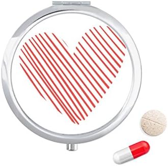 לב אדום סקיצה האהבה יום גלולת מקרה כיס רפואת אחסון תיבת מיכל מתקן